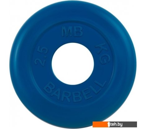  - Гантели, гири, штанги MB Barbell Стандарт 51 мм (1x2.5 кг, синий) - Стандарт 51 мм (1x2.5 кг, синий)