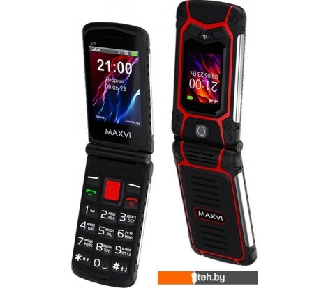  - Мобильные телефоны Maxvi E10 (красный) - E10 (красный)