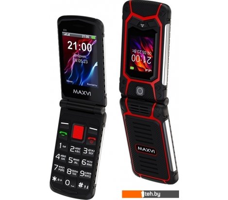  - Мобильные телефоны Maxvi E10 (красный) - E10 (красный)