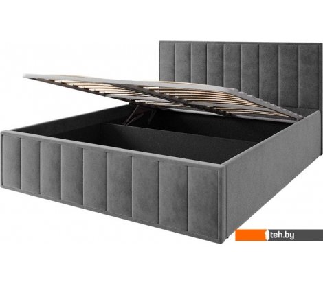 - Кровати ДСВ Лана 1.6 с ПМ 160x200 (графит софт) - Лана 1.6 с ПМ 160x200 (графит софт)