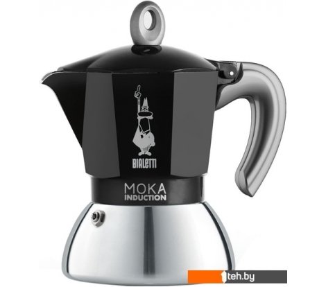 - Заварочные чайники, кофеварки, френч-прессы Bialetti New moka induction (2 порции, черный) - New moka induction (2 порции, черный)