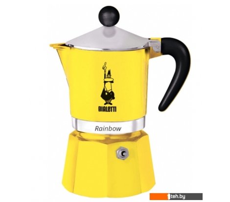  - Заварочные чайники, кофеварки, френч-прессы Bialetti Rainbow (3 порции, желтый) - Rainbow (3 порции, желтый)
