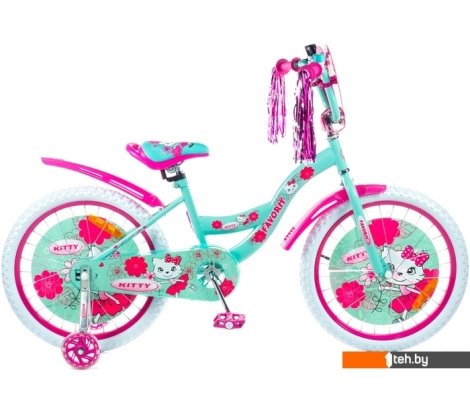  - Детские велосипеды Favorit Kitty 20 KIT-20GN (розовый/бирюзовый) - Kitty 20 KIT-20GN (розовый/бирюзовый)