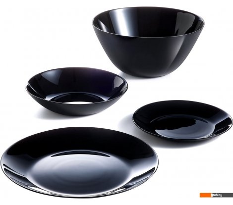  - Тарелки, салатники, блюда и наборы Luminarc Zelie V3915 (19шт, черный) - Zelie V3915 (19шт, черный)
