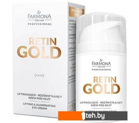  - Косметика по уходу за лицом Farmona Крем для век Professional Retin Gold подтягивающий и выравнивающий тон (50 мл) - Крем для век Professional Retin Gold подтягивающий и выравнивающий тон (50 мл)