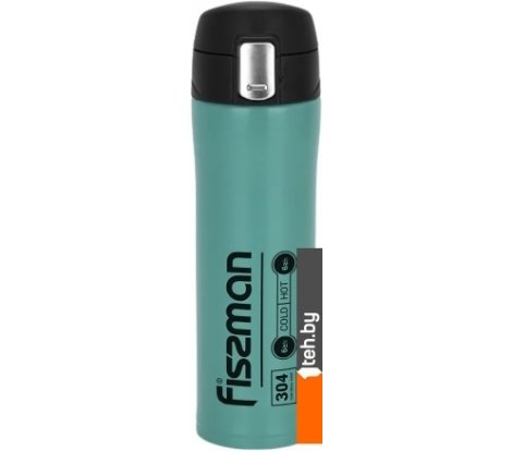  - Термосы, термокружки и многоразовые стаканы Fissman 9880 450мл (аквамарин) - 9880 450мл (аквамарин)