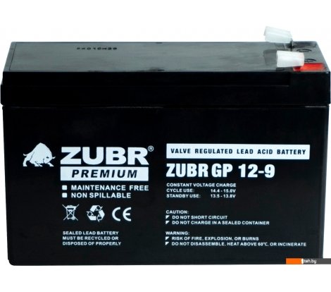  - Аккумуляторы для ИБП Zubr GP 12-9 - GP 12-9