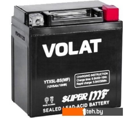  - Мотоциклетные аккумуляторы VOLAT YTX5L-BS (5 А·ч) - YTX5L-BS (5 А·ч)