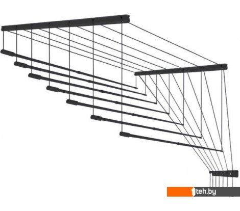  - Сушилки для белья Comfort Alumin Потолочная 5 прутьев Black Style Telescop 100-180 см (алюминий) - Потолочная 5 прутьев Black Style Telescop 100-180 см (алюминий)
