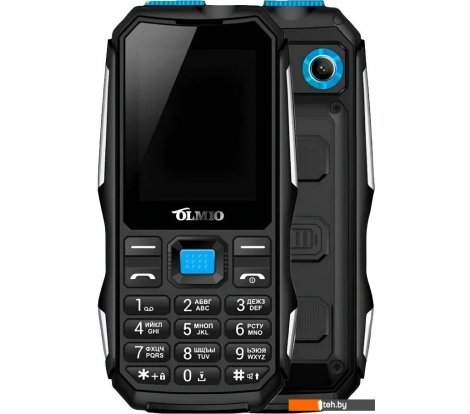  - Мобильные телефоны Olmio X04 (черный/голубой) - X04 (черный/голубой)