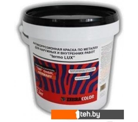  - Краски и эмали Zebracolor Термо Люкс 3.4кг (белый) - Термо Люкс 3.4кг (белый)