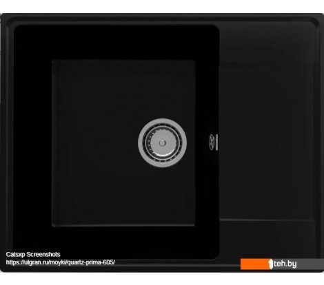  - Кухонные мойки Ulgran QUARTZ Prima 605-07 (уголь) - QUARTZ Prima 605-07 (уголь)
