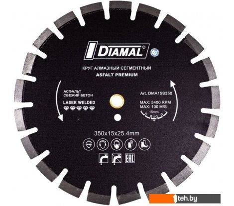  - Отрезные диски Diamal DMTP10S125 - DMTP10S125