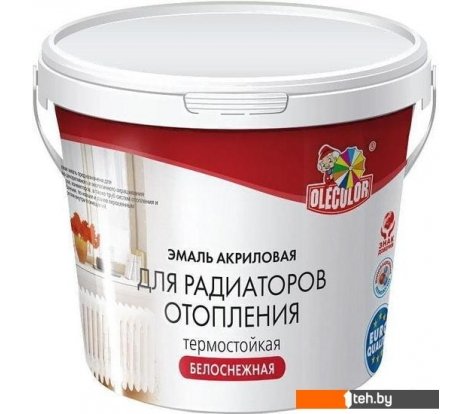  - Краски и эмали Olecolor Для радиаторов отопления 2.5 кг (полуглянцевый) - Для радиаторов отопления 2.5 кг (полуглянцевый)