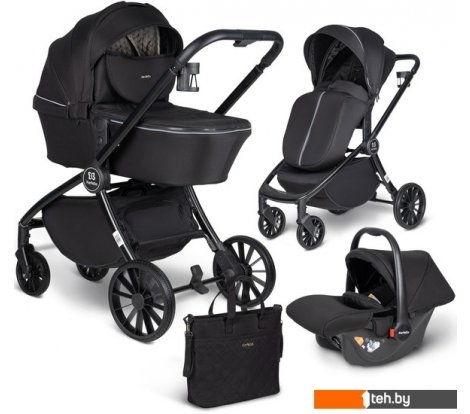 - Детские коляски и аксессуары Farfello Baby Shell 2023 BBS-001 (3 в 1, черный) - Baby Shell 2023 BBS-001 (3 в 1, черный)