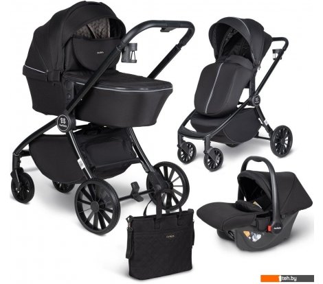  - Детские коляски и аксессуары Farfello Baby Shell 2023 BBS-001 (3 в 1, черный) - Baby Shell 2023 BBS-001 (3 в 1, черный)