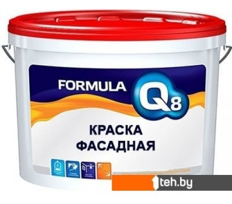  - Краски и эмали Formula Q8 Фасадная 13 кг (белый) - Фасадная 13 кг (белый)