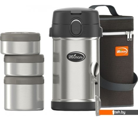  - Термосы, термокружки и многоразовые стаканы BIOSTAL NR-2100P 2.1л (серебристый) - NR-2100P 2.1л (серебристый)