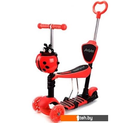  - Самокаты Moby Kids Божья коровка 3 в 1 641275 (красный) - Божья коровка 3 в 1 641275 (красный)