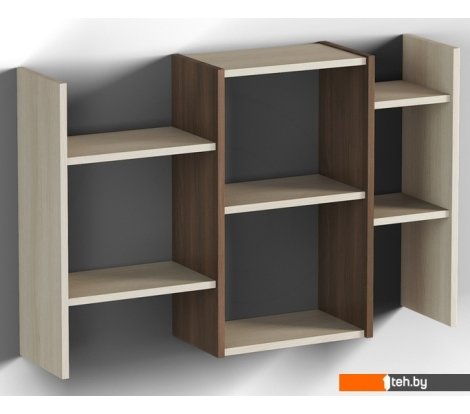 - Полки, стеллажи, системы хранения КМК Мебель Атланта 0741.8 (ясень шимо светлый/ясень шимо темный) - Атланта 0741.8 (ясень шимо светлый/ясень шимо темный)