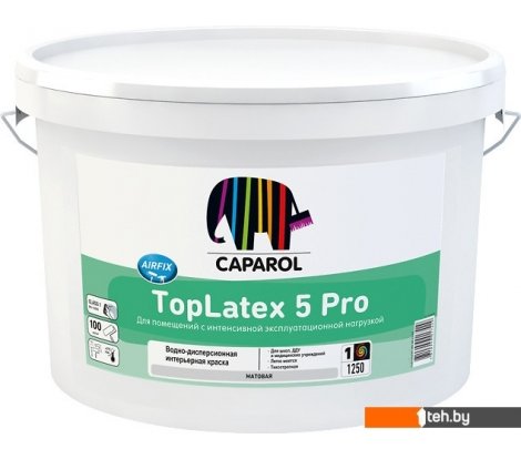 - Краски и эмали Caparol TopLatex 5 Pro База 1. 2.5 л (белый) - TopLatex 5 Pro База 1. 2.5 л (белый)