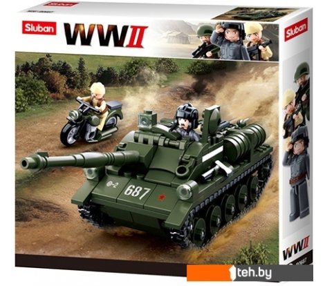  - Конструкторы Sluban Вторая мировая M38-B0687 Отечественный танк - Вторая мировая M38-B0687 Отечественный танк