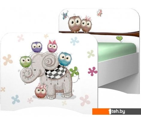  - Кровати Премиум Смарти-2 200x80 (белый/совята) - Смарти-2 200x80 (белый/совята)
