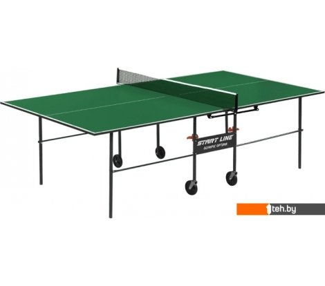 - Теннисные столы Start Line Optima 6023-3 (с сеткой, зеленый) - Optima 6023-3 (с сеткой, зеленый)