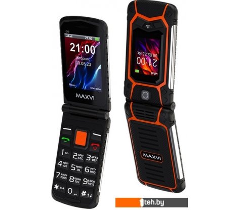  - Мобильные телефоны Maxvi E10 (оранжевый) - E10 (оранжевый)