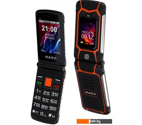  - Мобильные телефоны Maxvi E10 (оранжевый) - E10 (оранжевый)