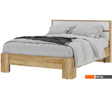  - Кровати Стендмебель Хелен КР 02 140x200 (белый/дуб крафт золотой) - Хелен КР 02 140x200 (белый/дуб крафт золотой)