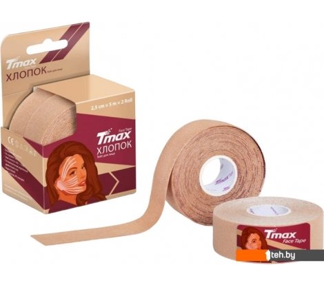  - Спортивная защита Tmax Beauty Tape 2.5 см х 5 м (2рул, бежевый) - Beauty Tape 2.5 см х 5 м (2рул, бежевый)