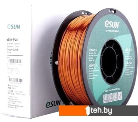- Расходные материалы и аксессуары для 3D-печати eSUN eSilk PLA 1.75 мм 1000 г (медный) - eSilk PLA 1.75 мм 1000 г (медный)