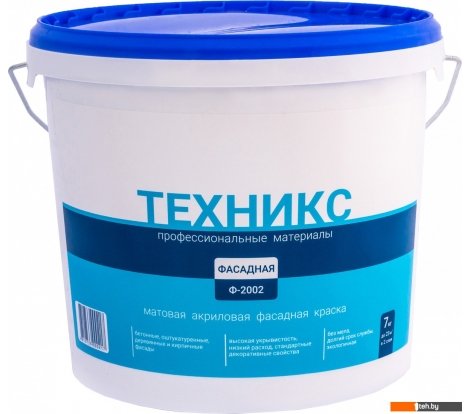  - Краски и эмали Техникс Фасад Ф-2002 P 7 кг (белый) - Фасад Ф-2002 P 7 кг (белый)