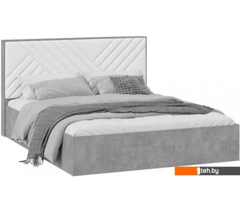  - Кровати Трия Хилтон универсальная тип 1 с ПМ 160x200 (ателье светлый/белый) - Хилтон универсальная тип 1 с ПМ 160x200 (ателье светлый/белый)