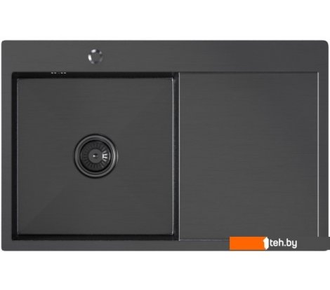  - Кухонные мойки Mixline Pro 552922 (черный графит, с сифоном) - Pro 552922 (черный графит, с сифоном)
