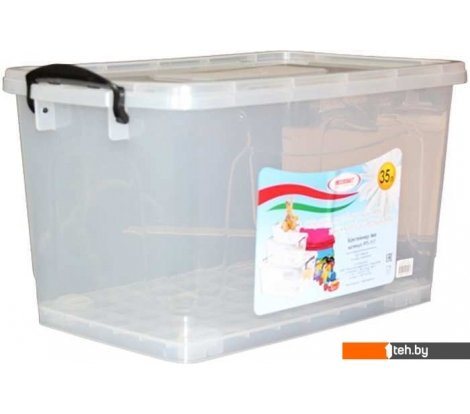  - Ящики, корзины, органайзеры Росспласт 532347 50 л (прозрачный) - 532347 50 л (прозрачный)