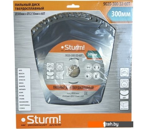  - Пильные диски Sturm 9020-300-32-60T - 9020-300-32-60T