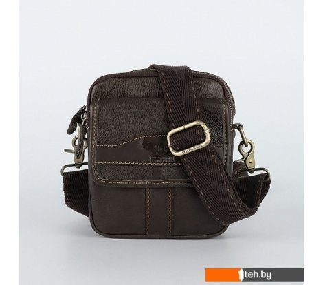  - Женские и мужские сумки Poshete 196-1461-6-DBW (коричневый) - 196-1461-6-DBW (коричневый)