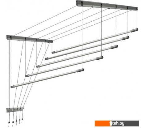  - Сушилки для белья Comfort Alumin Group Потолочная 5 прутьев Silver Star 200 см (алюминий) - Group Потолочная 5 прутьев Silver Star 200 см (алюминий)
