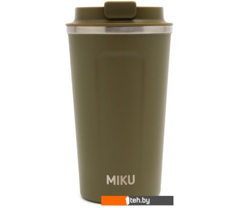  - Термосы, термокружки и многоразовые стаканы Miku 510мл (оливковый) - 510мл (оливковый)
