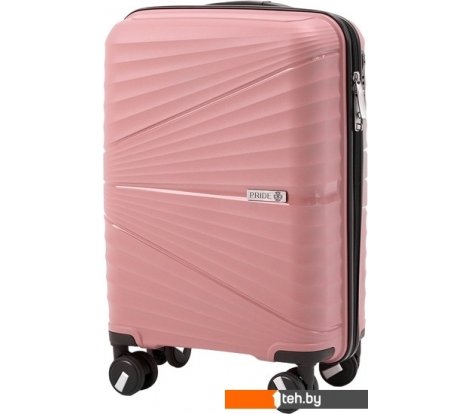  - Чемоданы, сумки-тележки Pride PP-9702 (S, пудровый) - PP-9702 (S, пудровый)