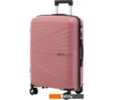  - Чемоданы, сумки-тележки Pride PP-9702 (M, пудровый) - PP-9702 (M, пудровый)