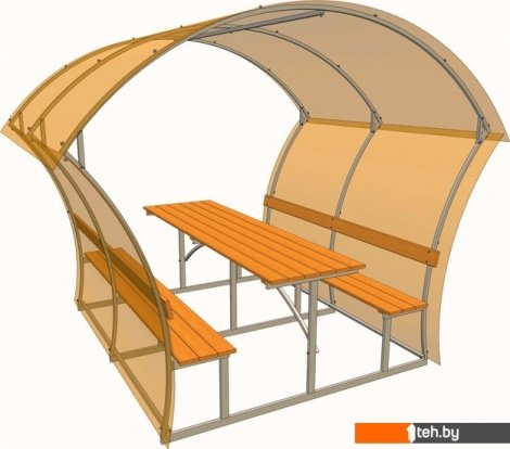  - Беседки Импласт Лайт Плюс 1.9x1.7м - Лайт Плюс 1.9x1.7м