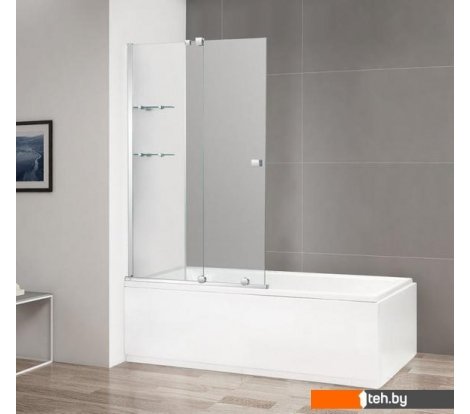  - Шторки и карнизы для ванн и поддонов Cezares Stream-VFS-11-100/150-C-Cr - Stream-VFS-11-100/150-C-Cr