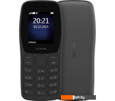 - Мобильные телефоны Nokia 105 (2022) TA-1428 Dual SIM (черный) - 105 (2022) TA-1428 Dual SIM (черный)