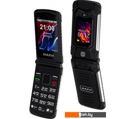  - Мобильные телефоны Maxvi E10 (черный) - E10 (черный)