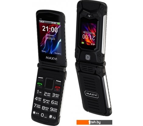  - Мобильные телефоны Maxvi E10 (черный) - E10 (черный)