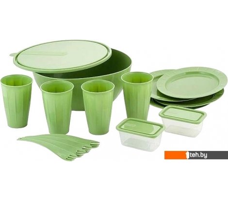  - Туристическая посуда Sugar&Spice Vanilla SE181512050 (15 предметов, фисташковый) - Vanilla SE181512050 (15 предметов, фисташковый)