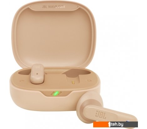  - Наушники и гарнитуры JBL Wave Flex (бежевый) - Wave Flex (бежевый)